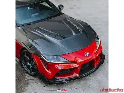 Seibon TV-Style Double-Sided Carbon Fiber Hood Toyota GR Supra 2020-2026 - HD20TYSUP-TV-DS