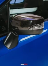 Seibon Replacement Carbon Fiber Mirror Covers Subaru WRX 2015-2021                                     - MC15SBIMP - Image 5