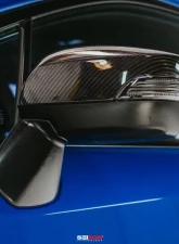 Seibon Replacement Carbon Fiber Mirror Covers Subaru WRX 2015-2021                                     - MC15SBIMP - Image 6