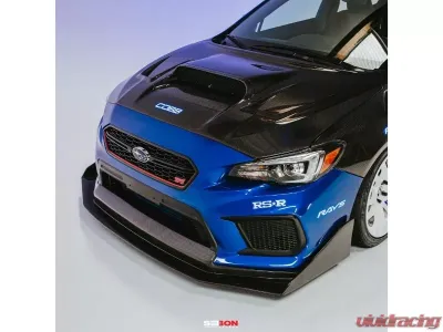 Seibon CW-Style Carbon Fiber Front Lip Spoiler Subaru WRX 2018-2021 - FL18SBIMP-CW