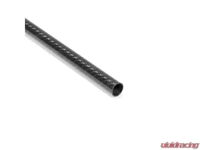 Seibon CFTUBE16, Carbon fiber tube, 3k, 2x2 twill weave, shiny finish, OD: 0630"/16mm, wall thickness: 0034"/1mm, length: 47"/1200mm - CFTUBE16