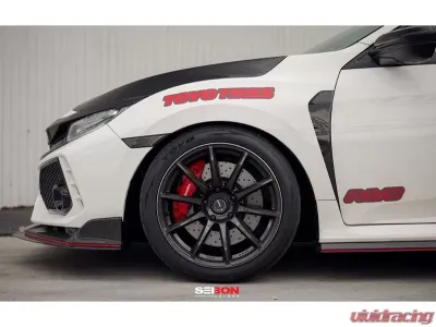Seibon Carbon Fiber Front Fender Ducts Honda Civic Type-R 2017-2021 - FD17HDCVR