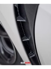 Seibon Carbon Fiber Front Fender Ducts Honda Civic Type-R 2017-2021                                     - FD17HDCVR - Image 6