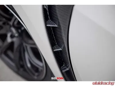 Seibon Carbon Fiber Front Fender Ducts Honda Civic Type-R 2017-2021 - FD17HDCVR
