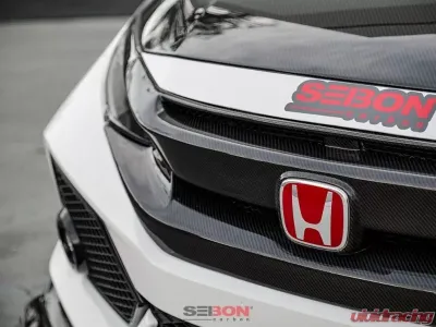 Seibon OEM-Style Carbon Fiber Front Grille Honda Civic 2016-2021 - FG16HDCV4D