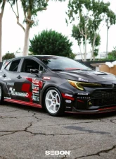 Seibon MB-Style Carbon Fiber Front Lip Spoiler Toyota GR Corolla 2023-2024                                     - FL23TYGRCOR-MB - Image 8