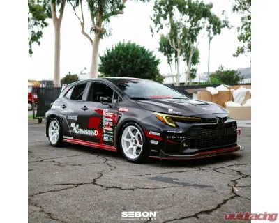 Seibon MB-Style Carbon Fiber Front Lip Spoiler Toyota GR Corolla 2023-2024 - FL23TYGRCOR-MB