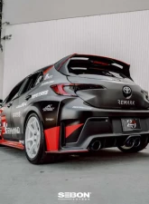 Seibon MB-Style Carbon Fiber Rear Lip Spoiler Toyota GR Corolla 2023-2025                                     - RL23TYGRCOR-MB - Image 5