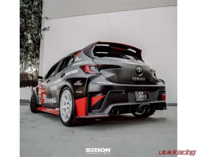 Seibon MB-Style Carbon Fiber Rear Lip Spoiler Toyota GR Corolla 2023-2025 - RL23TYGRCOR-MB