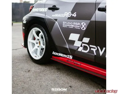 Seibon MB-Style Carbon Fiber Side Skirts Toyota GR Corolla 2023-2025 - SS23TYGRCOR-MB