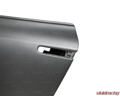 Seibon OEM-Style Dry Carbon Fiber Front Doors Nissan GT-R 2009-2024 - DD0910NSGTR-OE-DRY
