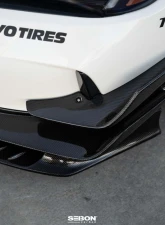 Seibon Carbon Fiber Front Bumper Canards Honda Civic Type-R Base 2023-2025                                     - FBC23HDCVR - Image 7