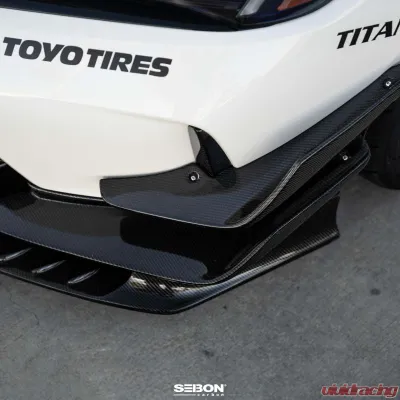 Seibon Carbon Fiber Front Bumper Canards Honda Civic Type-R Base 2023-2025 - FBC23HDCVR