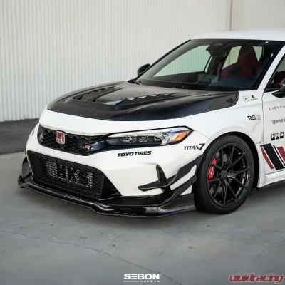 Seibon Carbon Fiber Front Bumper Canards Honda Civic Type-R Base 2023-2025 - FBC23HDCVR