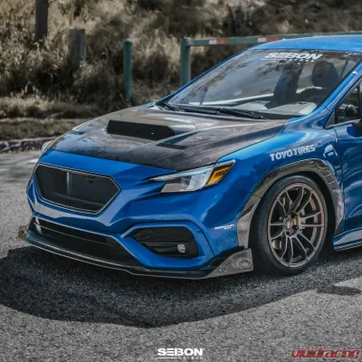 Seibon Carbon Fiber Front Bumper Trim Subaru WRX 2022-2025 - FBT22SBIMP