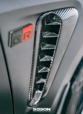 Seibon Dry Carbon Fiber Fender Vents Toyota GR Corolla 2023-2025                                     - FD23TYGRCOR - Image 2