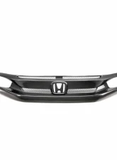 Seibon OEM-Style Carbon Fiber Front Grille Honda Civic 2016-2021                                     - FG16HDCV4D - Image 2