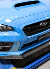 Seibon MB1-Style Carbon Fiber Front Lip Spoiler Subaru WRX 2015-2017                                     - FL15SBIMP-MB1 - Image 5
