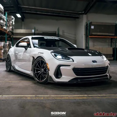 Seibon MB-Style Carbon Fiber Front Lip Spoiler Subaru BRZ 2022-2025 - FL22SBBRZ-MB