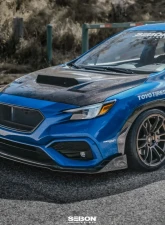 Seibon MB-Style Carbon Fiber Front Lip Spoiler Subaru WRX 2022-2025                                     - FL22SBIMP-MB - Image 6