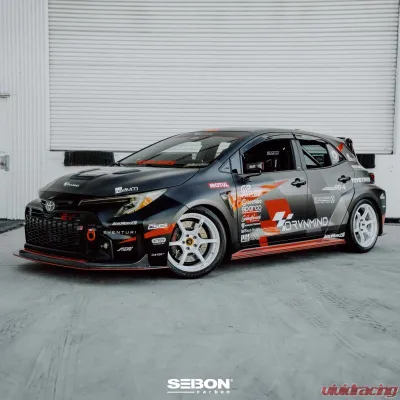 Seibon MB-Style Carbon Fiber Front Lip Spoiler Toyota GR Corolla 2023-2024 - FL23TYGRCOR-MB