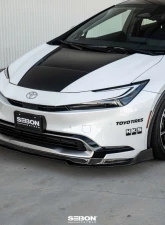 Seibon MB-Style Carbon Fiber Front Lip Spoiler Toyota Prius 2023-2025                                     - FL23TYPR-MB - Image 6