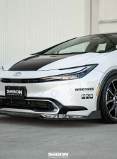 Seibon MB-Style Carbon Fiber Front Lip Spoiler Toyota Prius 2023-2025                                     - FL23TYPR-MB - Image 7