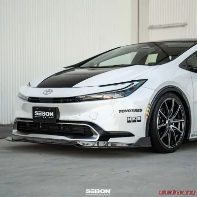Seibon MB-Style Carbon Fiber Front Lip Spoiler Toyota Prius 2023-2025 - FL23TYPR-MB