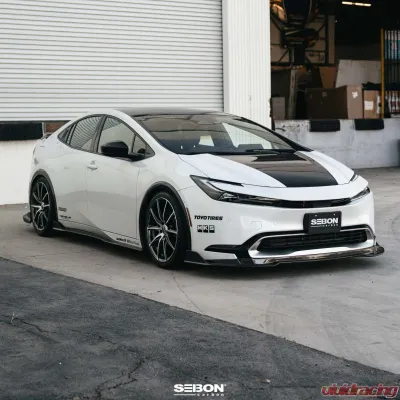 Seibon MB-Style Carbon Fiber Front Lip Spoiler Toyota Prius 2023-2025 - FL23TYPR-MB