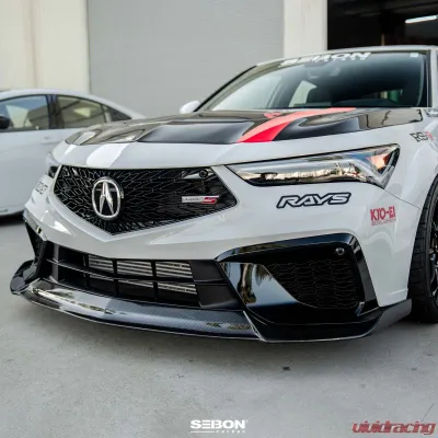 Seibon MB-Style Carbon Fiber Front Lip Spoiler Acura Integra Type S 2024-2025 - FL24ACINS-MB