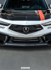 Seibon MB-Style Carbon Fiber Front Lip Spoiler Acura Integra Type S 2024-2025                                     - FL24ACINS-MB - Image 8