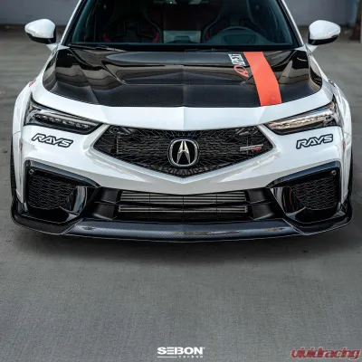Seibon MB-Style Carbon Fiber Front Lip Spoiler Acura Integra Type S 2024-2025 - FL24ACINS-MB