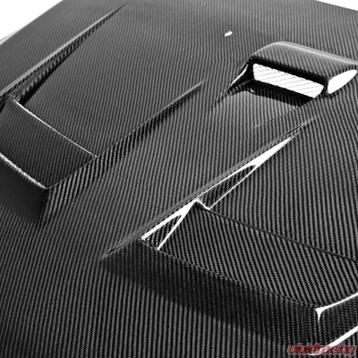 Seibon DV-Style Carbon Fiber Hood Mitsubishi Lancer Evolution | Ralliart 2008-2015 - HD0809MITEVOX-DV