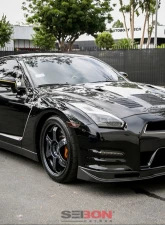 Seibon GTII-Style Carbon Fiber Hood Nissan GT-R 2009-2016                                     - HD0910NSGTR-GTII - Image 9