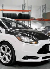 Seibon RS-Style Carbon Fiber Hood Ford Focus 2012-2014                                     - HD1213FDFO-RS - Image 7