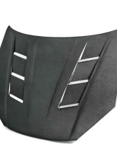 Seibon TS-Style Carbon Fiber Hood Hyundai Genesis Coupe 2013-2016                                     - HD1213HYGEN2D-TS - Image 5