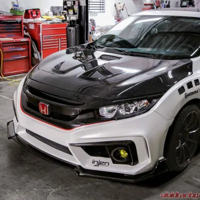 Seibon MR-Style Carbon Fiber Hood Honda Civic 2016-2021 - HD16HDCV-MR