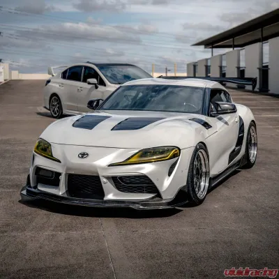 Seibon TSII-Style Double-Sided Carbon Fiber Hood Toyota GR Supra 2020-2026 - HD20TYSUP-TSII-DS