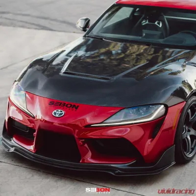 Seibon VS-Style Double-Sided Carbon Fiber Hood Toyota GR Supra 2020-2026 - HD20TYSUP-VS-DS