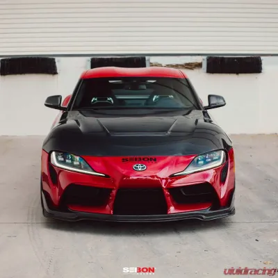 Seibon VS-Style Double-Sided Carbon Fiber Hood Toyota GR Supra 2020-2026 - HD20TYSUP-VS-DS