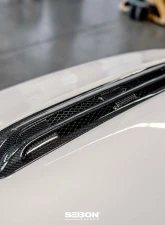 Seibon Carbon Fiber Hood Vent Honda Civic Type-R Base 2023-2025                                     - HDS23HDCVR - Image 5