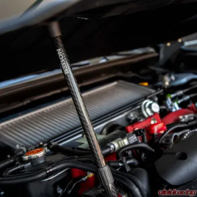 Seibon Carbon Fiber Hood Prop w/ Logo - HOODPROP-S