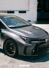 Seibon Dry Carbon Fiber Hood Vents Toyota GR Corolla 2023-2025                                     - HV23TYGRCOR - Image 8