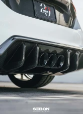 Seibon MB-Style Carbon Fiber Rear Diffuser Honda Civic Type-R Base 2023-2025                                     - RD23HDCVR-MB - Image 10