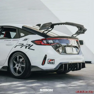 Seibon MB-Style Carbon Fiber Rear Diffuser Honda Civic Type-R Base 2023-2025 - RD23HDCVR-MB