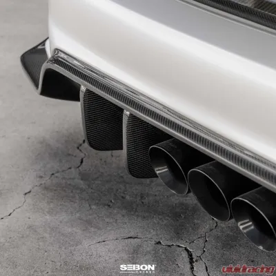 Seibon MB-Style Carbon Fiber Rear Diffuser Honda Civic Type-R Base 2023-2025 - RD23HDCVR-MB