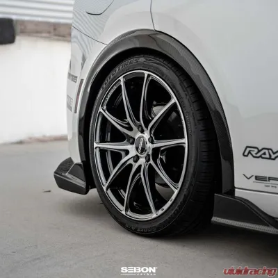 Seibon Carbon Fiber Rear Fender Trims Toyota Prius 2023-2025 - RFT23TYPR