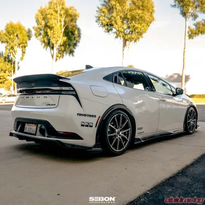 Seibon Carbon Fiber Rear Fender Trims Toyota Prius 2023-2025 - RFT23TYPR