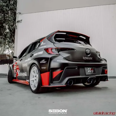 Seibon MB-Style Carbon Fiber Rear Lip Spoiler Toyota GR Corolla 2023-2025 - RL23TYGRCOR-MB