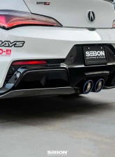 Seibon MB-Style Carbon Fiber Rear Lip Spoiler Acura Integra Type S 2024-2025                                     - RL24ACINS-MB - Image 6
